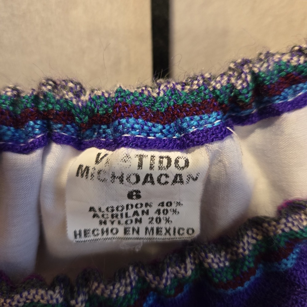 Mexican dress girls size 6-Cinco de Mayo Dress-Fiesta-vintage - Picture 10 of 13